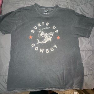 Finatics Surf's Up Cowboy Graphic Tee - Black